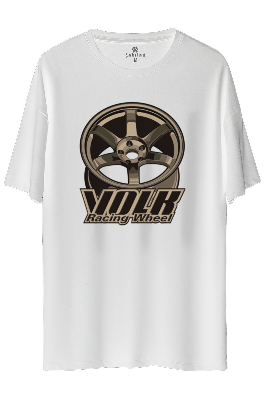 Wolk Racing Baskılı Oversize Tişört