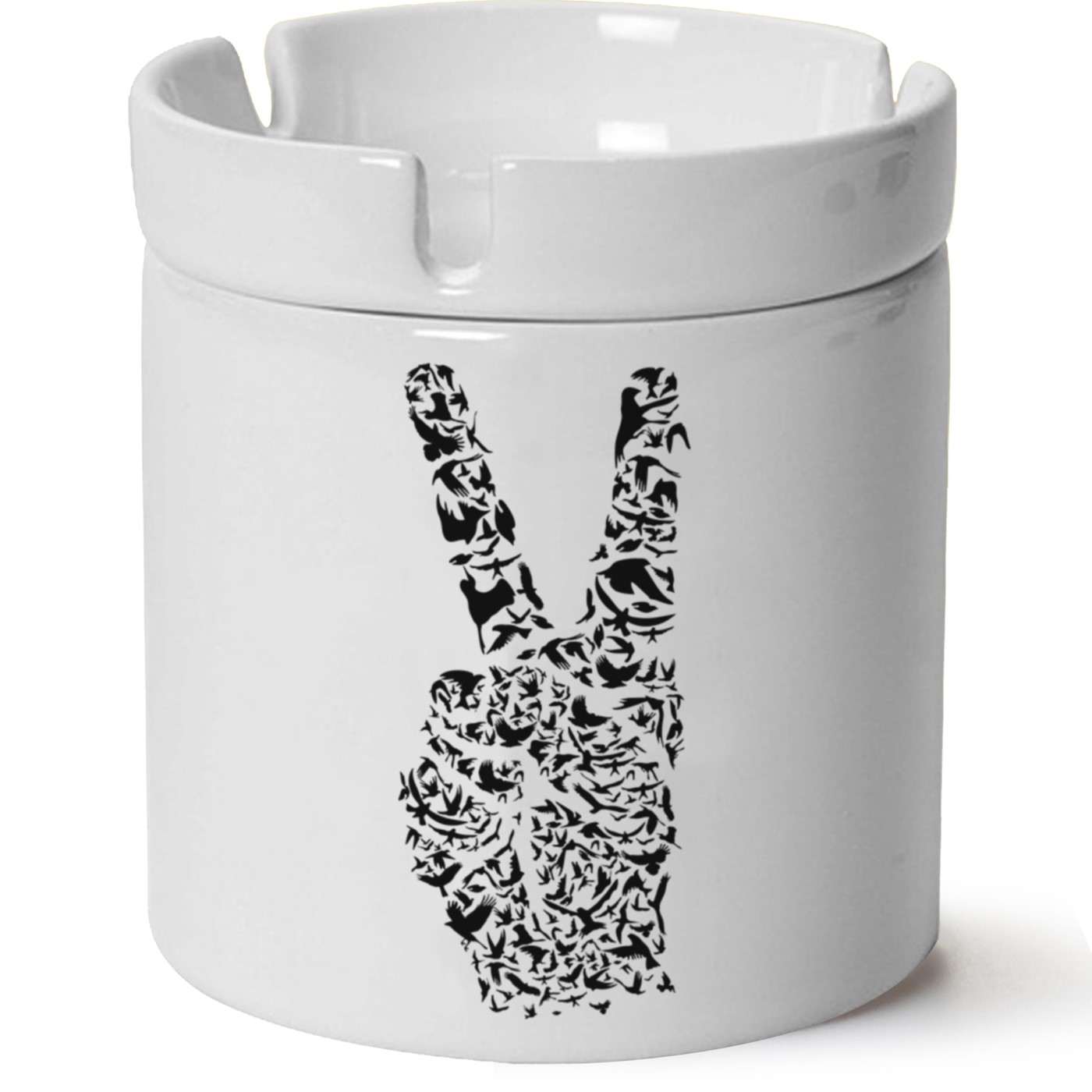 Zafer  Baskılı Porselen Küllük